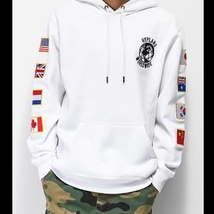 Hypland White Flag Hoodie